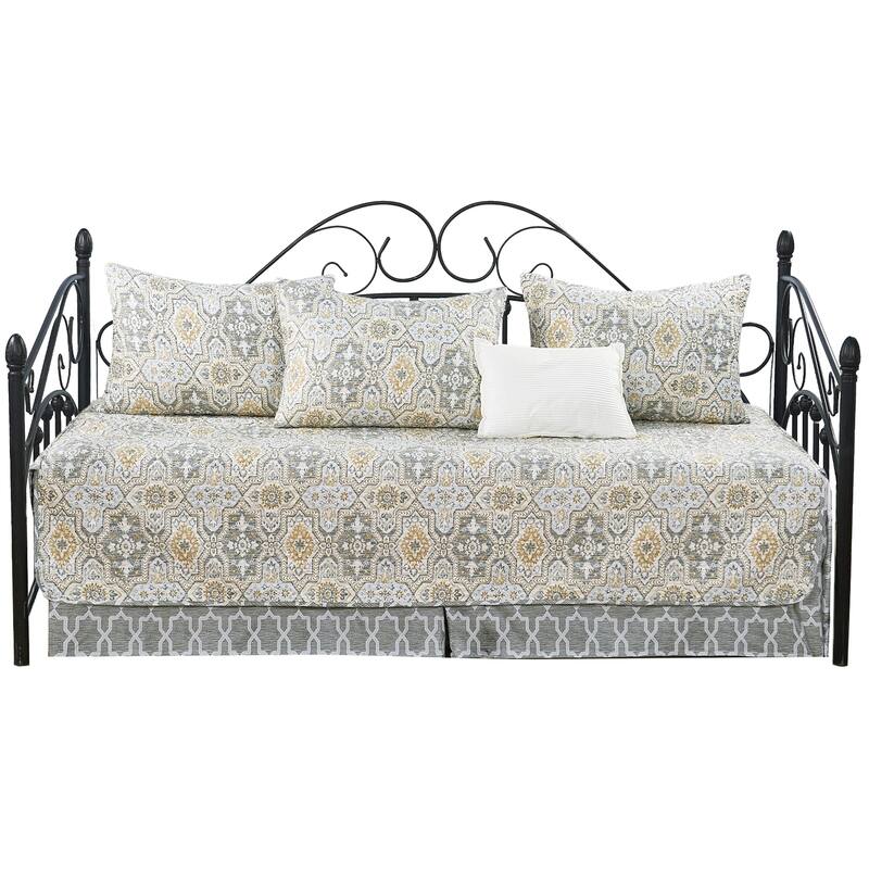 Serenta 6 Piece Cotton Blend Daybed Bedspread Coverlet Set - 75" x 39"