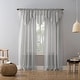 preview thumbnail 13 of 73, No. 918 Erica Crushed Voile Ascot Beaded Sheer Rod Pocket 1-Piece Curtain Valance