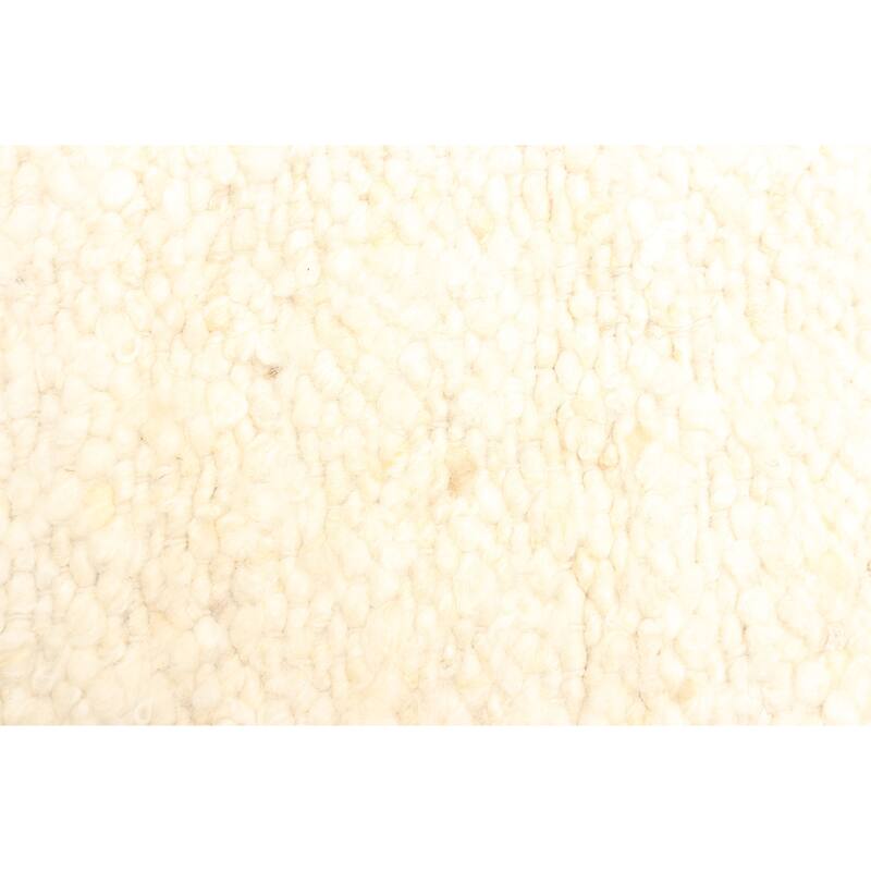 ECARPETGALLERY Braid weave Sienna Cream Wool Rug - 5'7 x 7'4