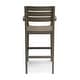preview thumbnail 6 of 11, Stamford Outdoor Rustic Acacia Wood Barstool (Set of 2) by Christopher Knight Home