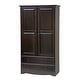 preview thumbnail 12 of 29, Palace Imports 100% Solid Wood Smart Wardrobe Armoire with 2 Drawers, Metal or Wooden Knobs