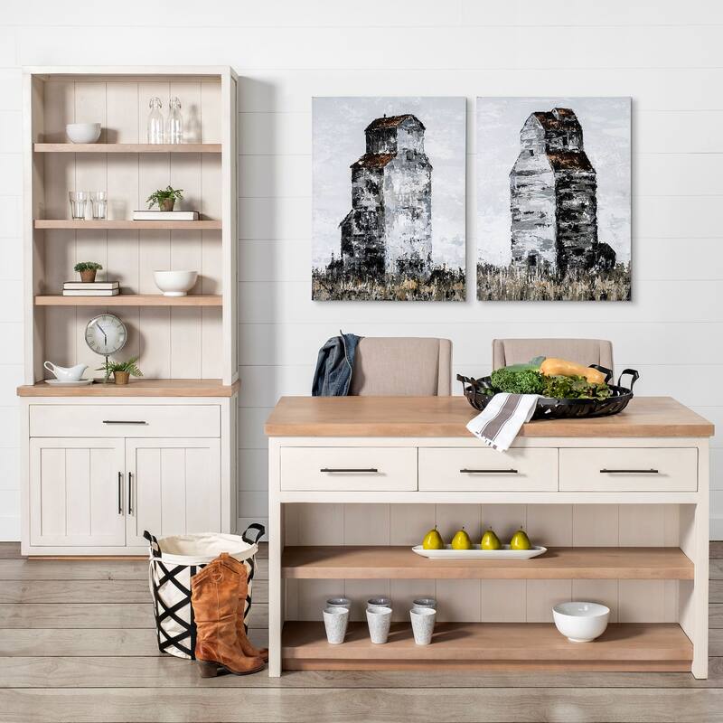 Abandoned Grain Elevator I (30 x 40) Canvas Art Print