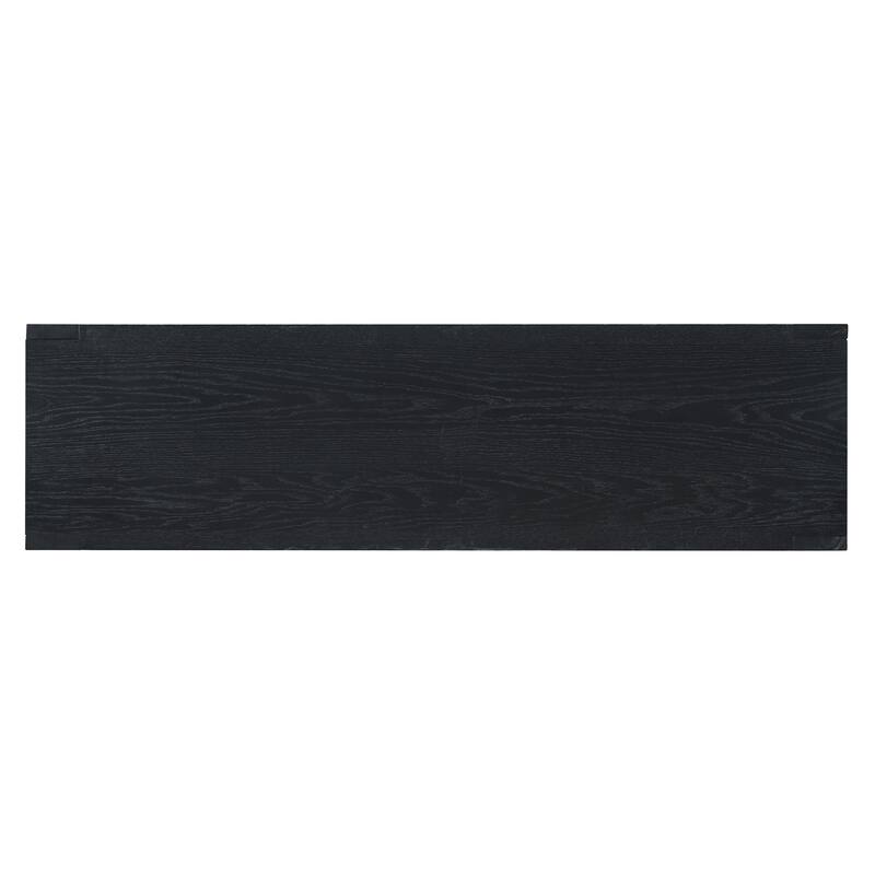 Retro 4-door Sideboard with Distressed Finish