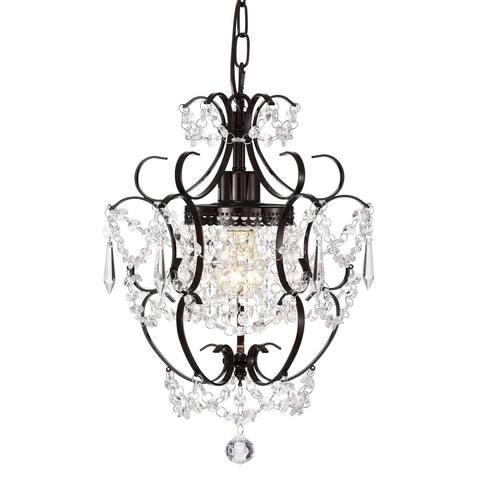 1 Light Charming Crystal Chandelier - N/A