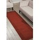 preview thumbnail 3 of 17, Nourison Ripple Area Rug 2'3 x 8' - Barn Red - Rectangle