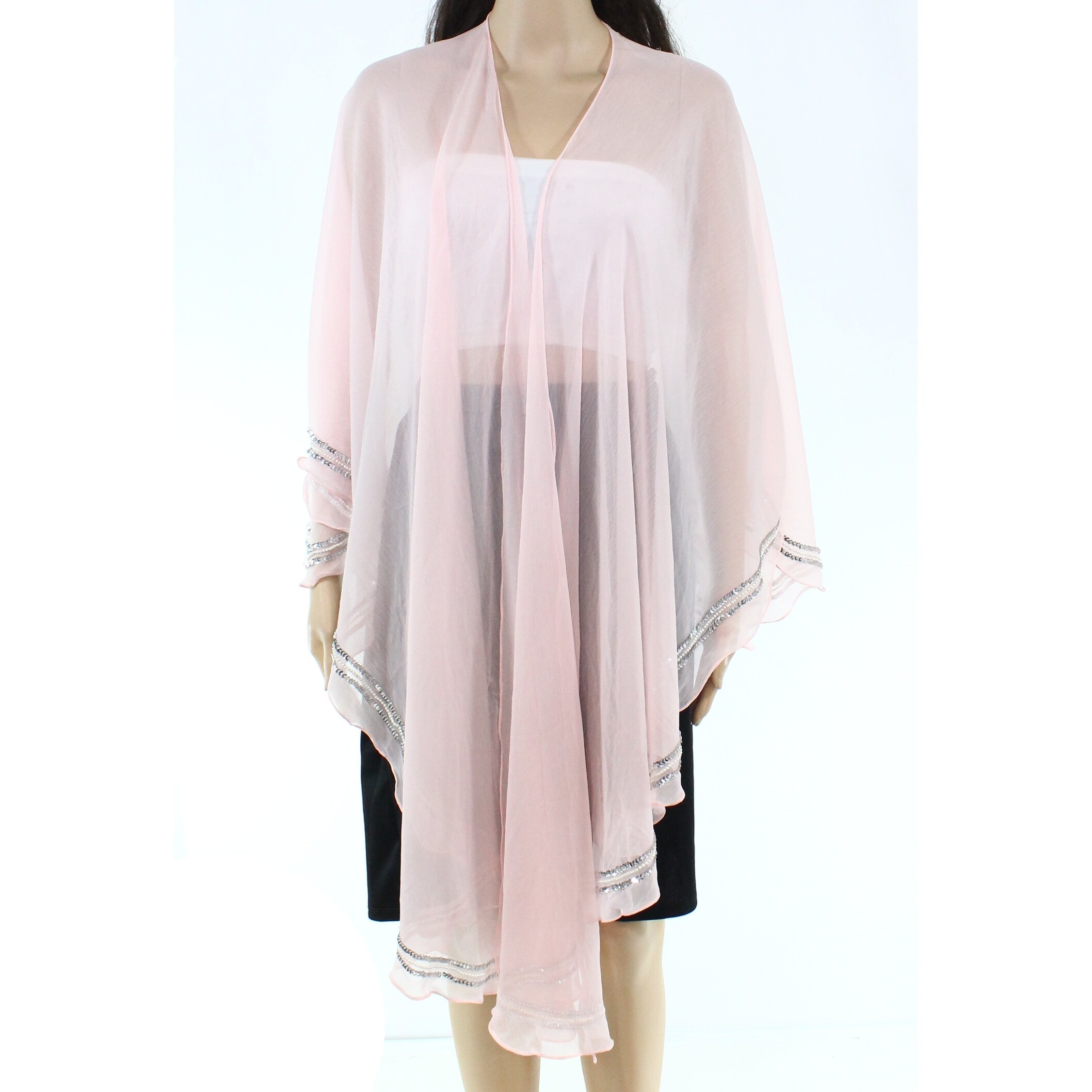 pink sheer shawl