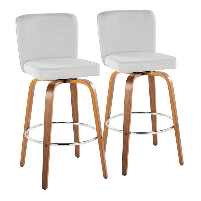 Henry 30" Fixed-Height Xl Barstool - Set of 2 - White
