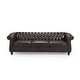 Parksley Tufted Chesterfield Faux Leather Sofa by Christopher Knight ...