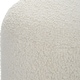 preview thumbnail 6 of 4, Faux Shearling Plush Ottoman - 20" - White and Black