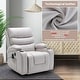 preview thumbnail 28 of 52, EROMMY Oversized Power Lift Recliner with Massage & Heat – PU Leather Chair with Pockets, Cup Holders & USB Port