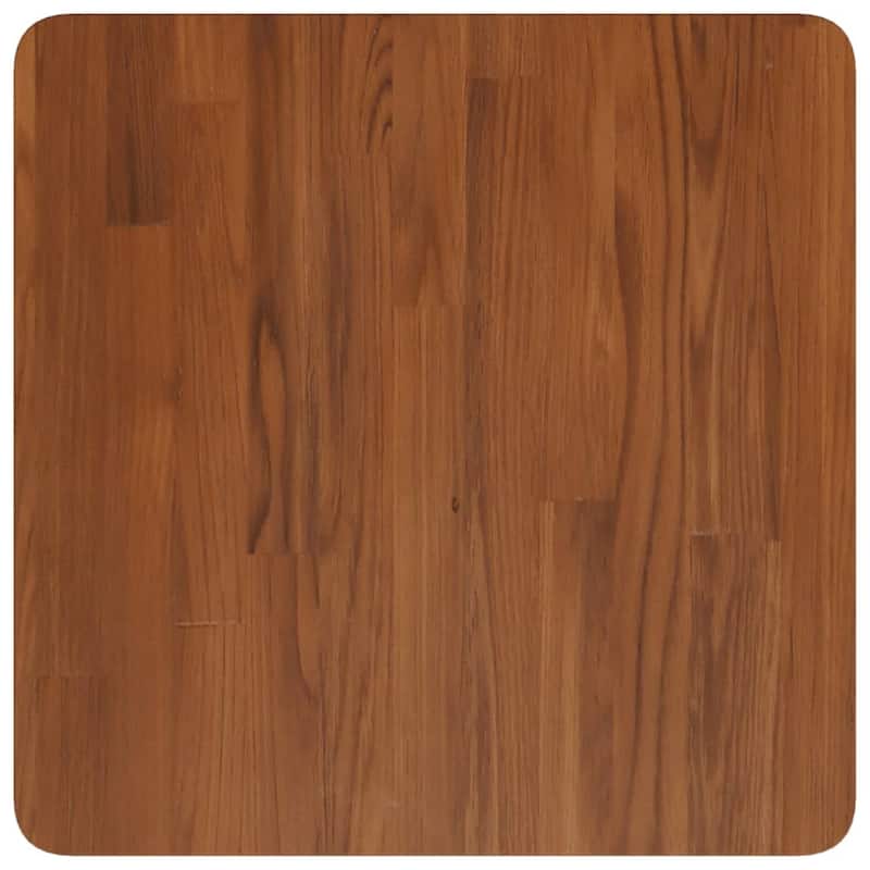 vidaXL Table Top Brown Solid Oak Wood 27.6x27.6 in Durable