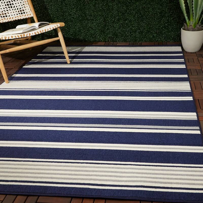 Antonin Striped Indoor/Outdoor Area Rug