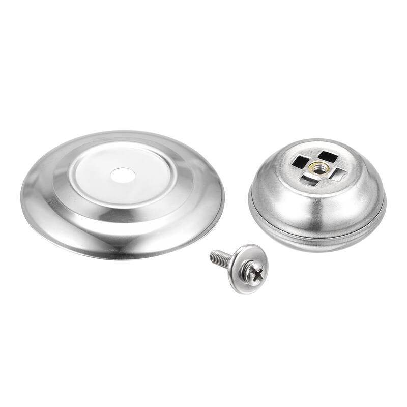 Universal Pot Lid Knob, Stainless Steel Replacement Knob 58x41x30mm, 4pcs - Silver Tone