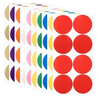 Round Colored Stickers Removable Sticky Writable Circle Coding Labels ...