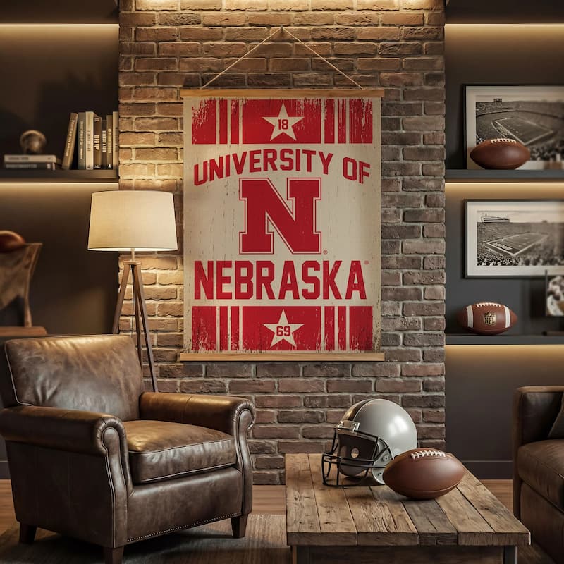 University of Nebraska Canvas Wall Tapestry