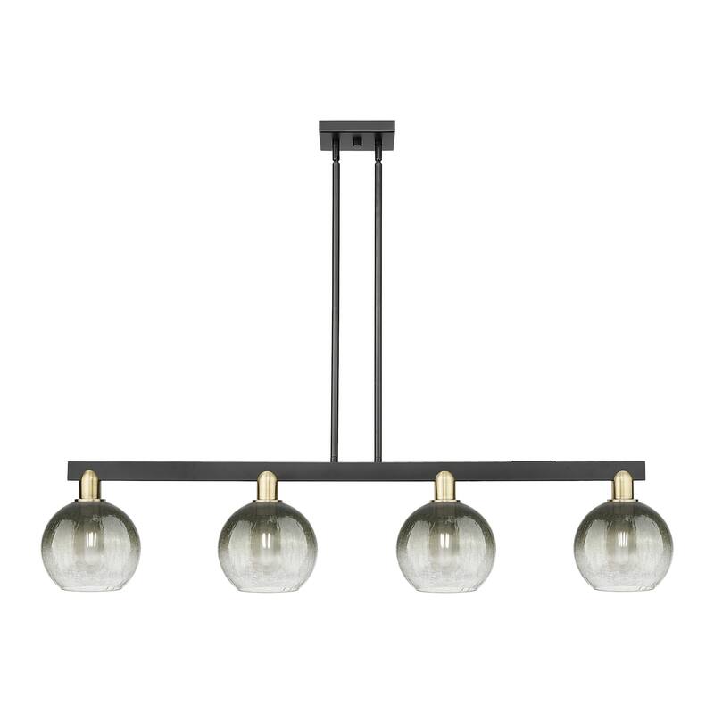 Innovations Lighting 716-4I-12-48 Brookhaven Globe Linear Brookhaven - Black Antique Brass / Slate