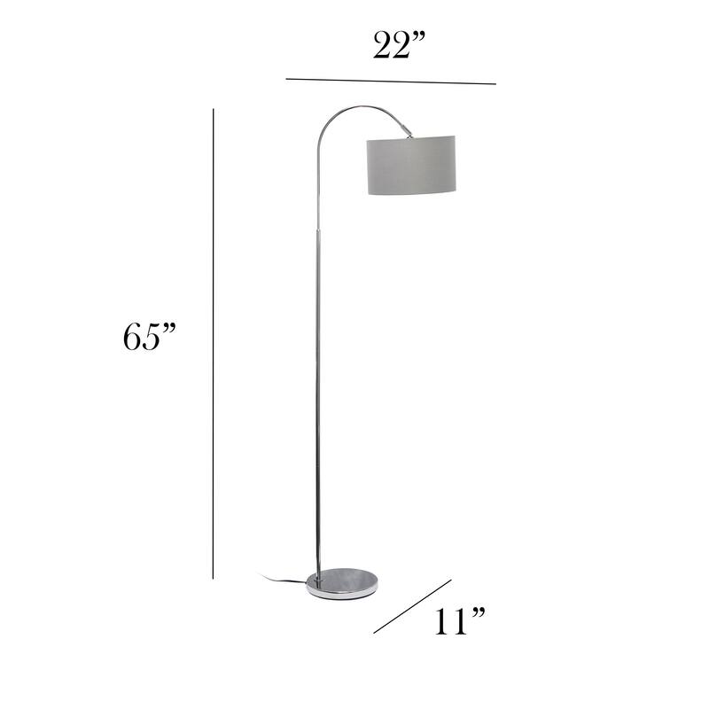 Arched Brushed Nickel Floor Lamp