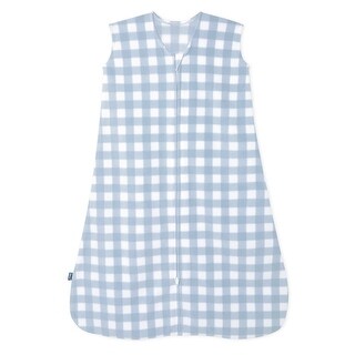 HALO SleepSack wearable blanket, Micro-fleece, Gingham Blue, XL, 18-24M - xlarge