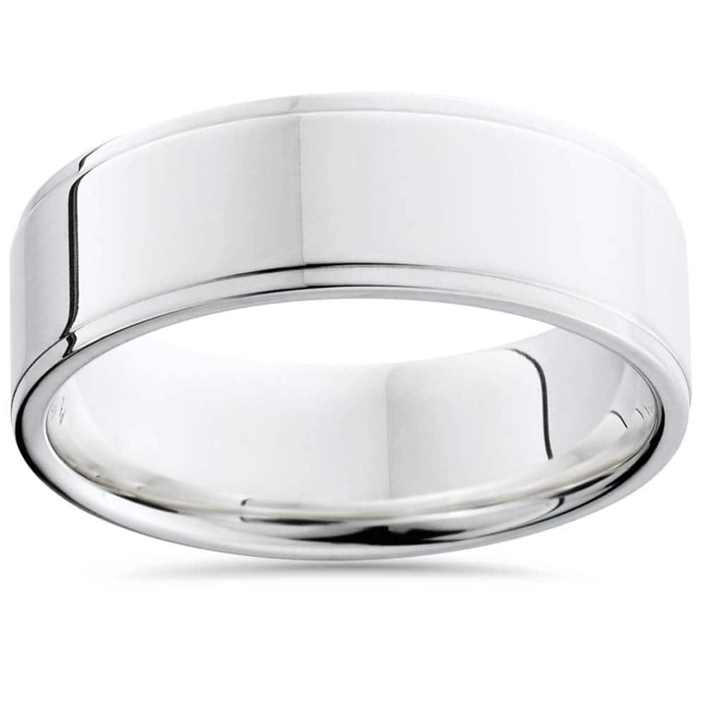 Bliss DiamondInlay Polished Band 950 Platinum