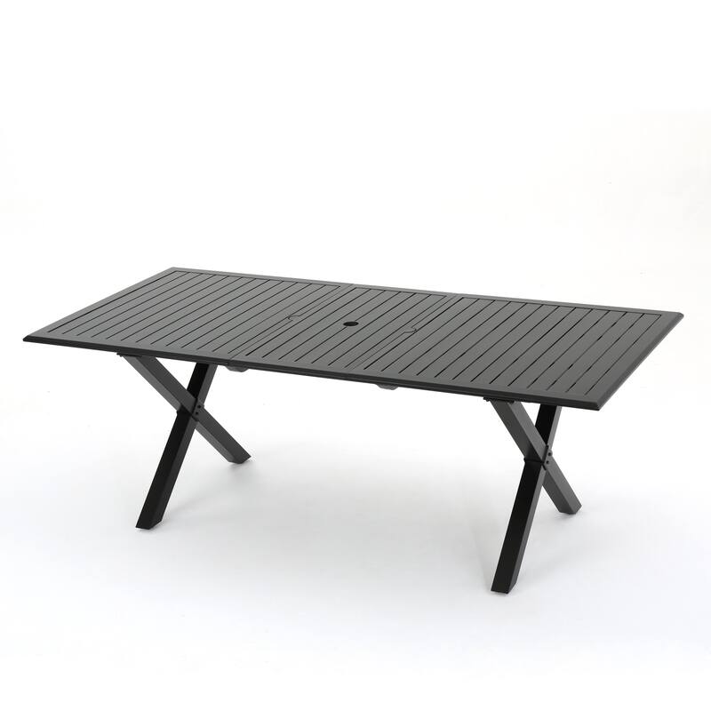 Coniston Outdoor Outdoor Wicker and Aluminum 7 Piece Dining Set with Cushion by Christopher Knight Home