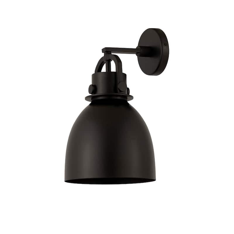 Innovations Lighting 410-1W-5-8 Newton Bell Sconce Newton Bell 5" Tall - Matte Black / Matte Black