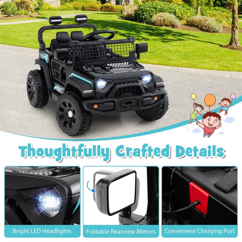 Gymax Kids Ride on Car Truck 12V Battery Powered Electric Vehicle w/