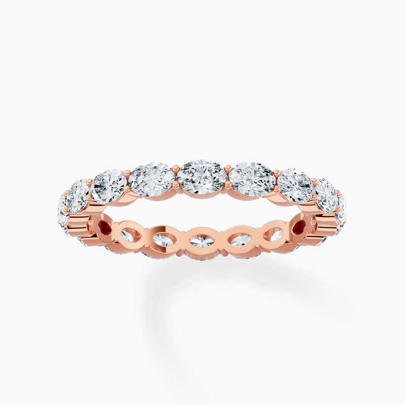 Auriya 14k Gold Oval East-West Lab Grown Diamond Eternity Band 1.80 - 7.50 ct. tw. (F-G, VS)