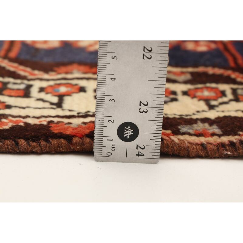 ECARPETGALLERY Hand-knotted Andelz Navy Wool Rug - 3'8 x 9'4