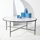 preview thumbnail 4 of 39, SAFAVIEH Couture Jessa Round Metal Coffee Table - 36"W x 36"D x 15"H