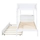 preview thumbnail 53 of 58, Merax Full/Twin Bunk Bed with Twin size Trundle, Storage and Desk