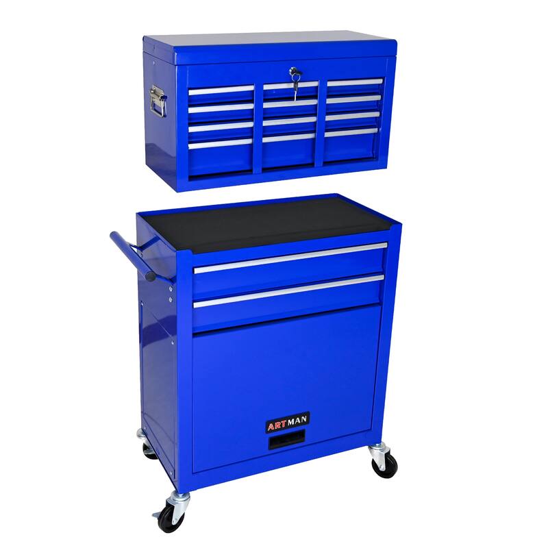 High Capacity Rolling Tool Chest with Wheels and 8 Drawers