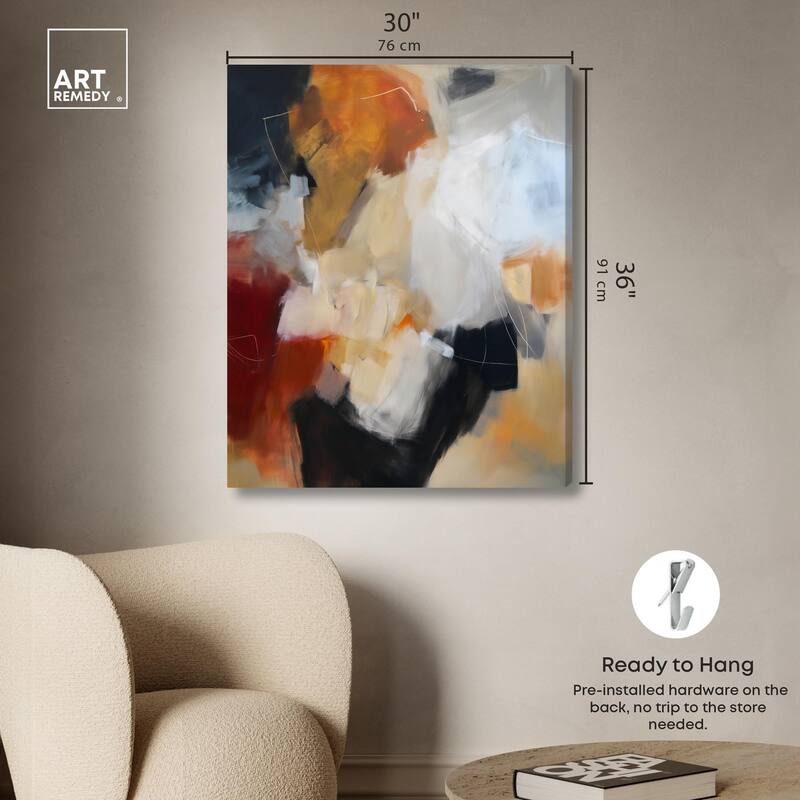 Earth and Fire II Canvas by Art Remedy, Gallery Wrapped