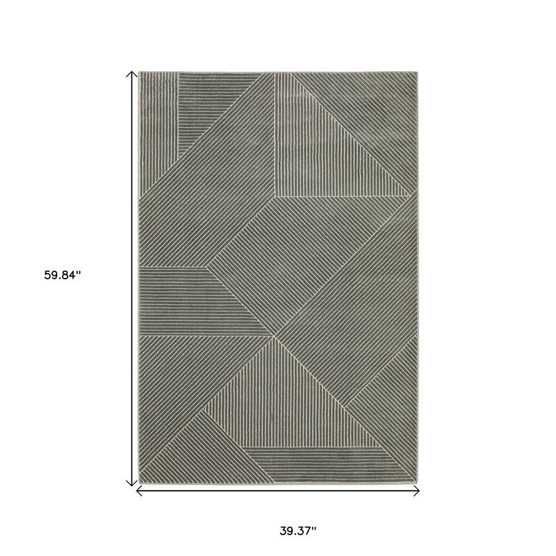 HomeRootsGeometric Modern Rectangle Area Rug