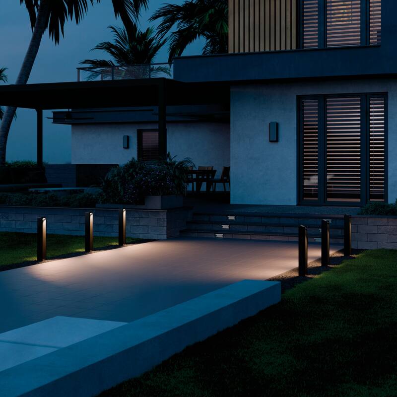 Kichler Lighting 12 Volt 3000K LED 25.4" Aimed Bollard in Textured Black - 25.4