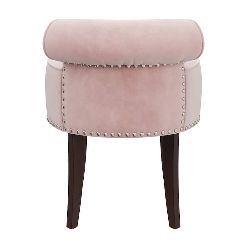 Hillsdale Furniture Lena Wood Vanity Stool