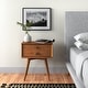 preview thumbnail 9 of 36, Mid-Century Night Stand Brown - 2-drawer