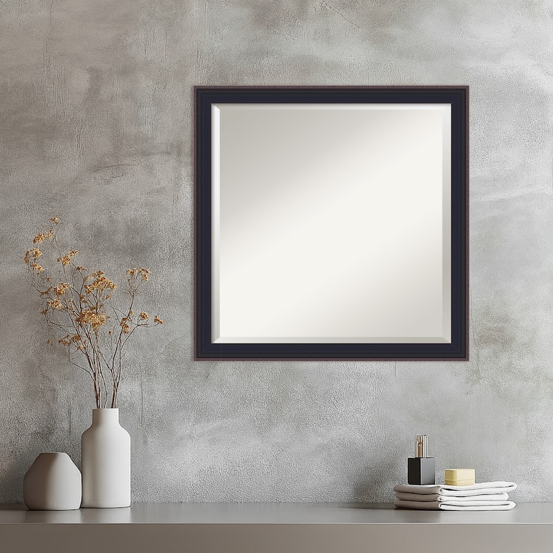 Havana Black Bronze Beveled Framed Wall Mirror - Havana Black Bronze
