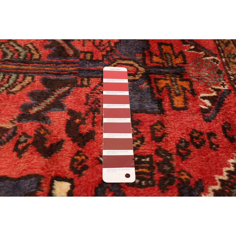 ECARPETGALLERY Hand-knotted Andelz Red Wool Rug - 4'8 x 9'2