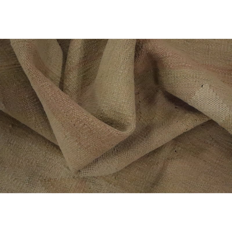 Hand Woven Oriental 100% Wool Carpet Southwestern Tribal Beige & Ivories Kilim Area Rug - 6' 2'' X 4' 2''
