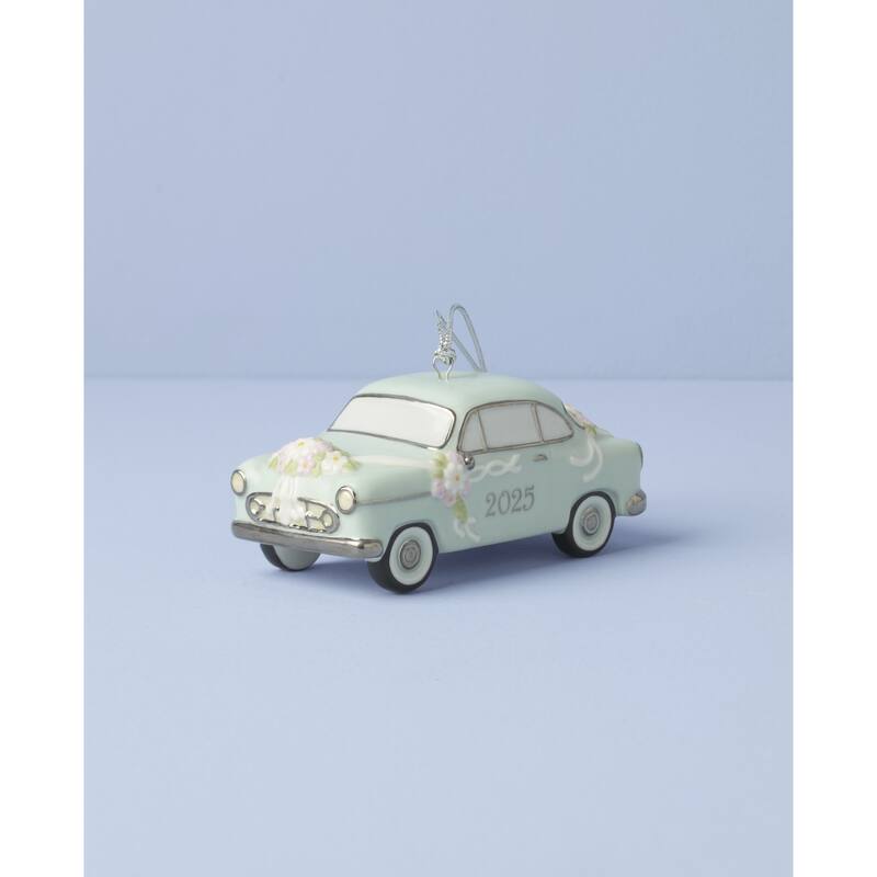 Lenox 2025 Just Married Vintage Car Ornament