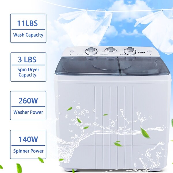 portable washing machine with spin dryer