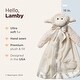 preview thumbnail 2 of 4, Baby Lamby Snuggler, 15 Inch White Lamb Plush Stuffed Animal Security Blanket, Baptism Gifts for Boys and Girls