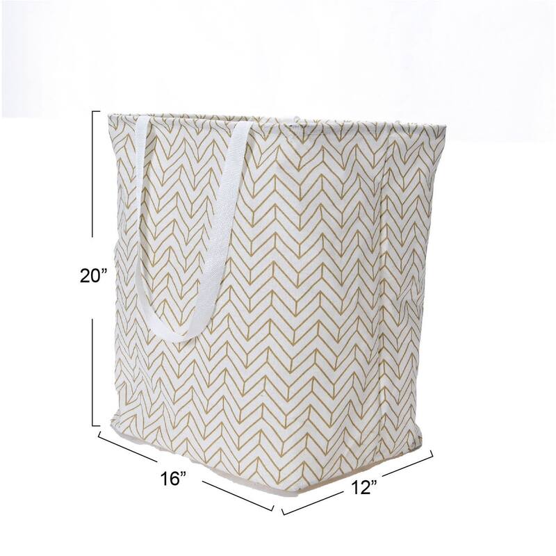 Household Essentials Krush Rectangular Laundry Bag with Handles - 15.8"L x 12.2"W x 19.7"H