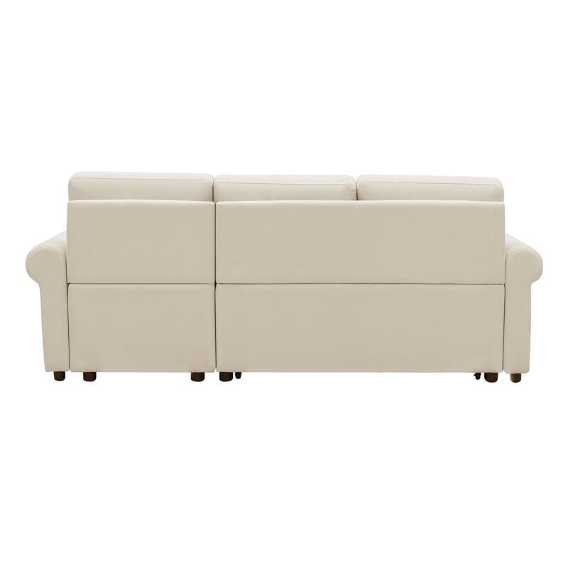83" L-Shape Sectional Sofa with Storage Chaise