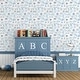 preview thumbnail 5 of 4, Galerie Wallcoverings Just 4 Kids 2 Letter Animals Non-woven Matte Wallpaper Roll