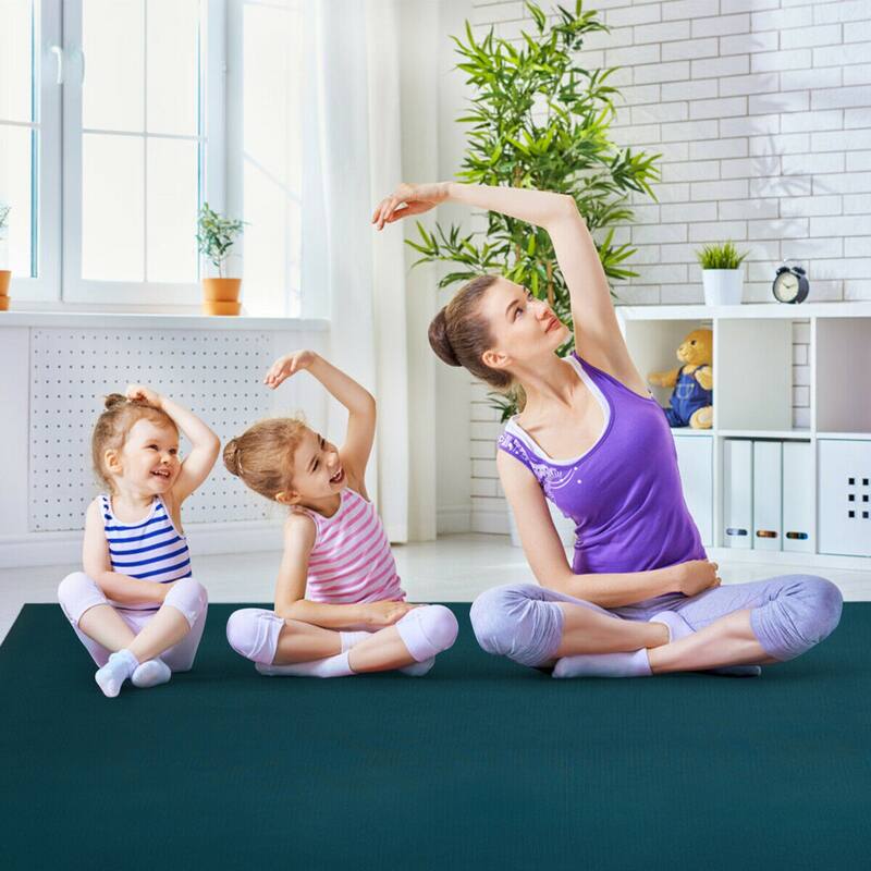 Gymax Large Yoga Mat 6' x 4' x 8 mm Thick Workout Mats for Home Gym