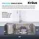 preview thumbnail 37 of 107, KRAUS Kore Workstation Farmhouse Apron Stainless Steel Kitchen Sink