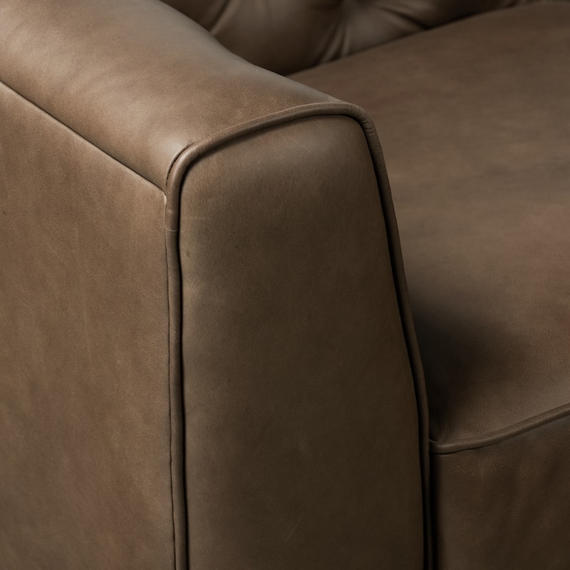 Poly & Bark Essex 89" Sofa - Full Grain Genuine Italian Leather