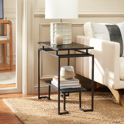 SAFAVIEH Home Collection Guernica Single Shelf Rectangle Accent Table - 24" L x 14" D x 24" H