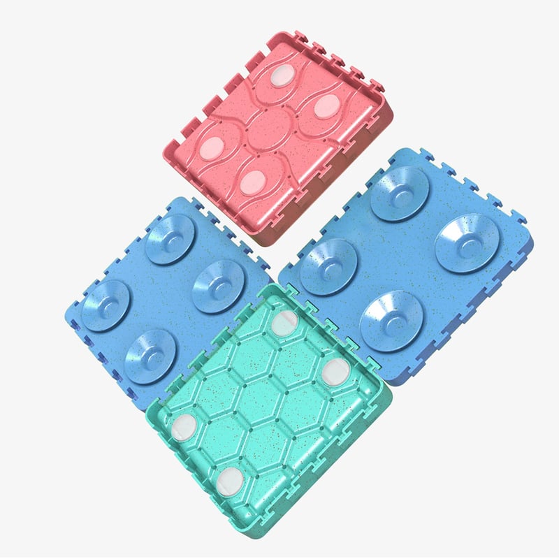 Pet Slow Treat Dispensing Mat Set ( 4-Plate)